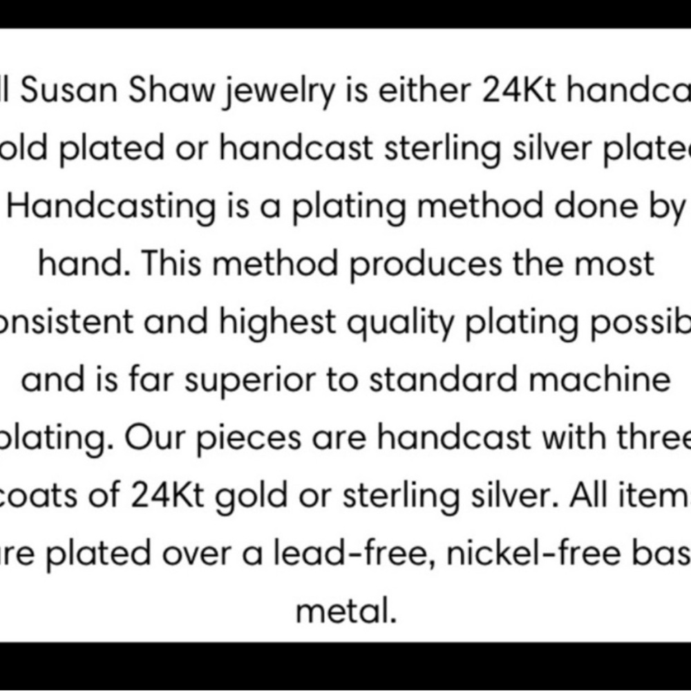 Susan Shaw necklace with circles 32” long, silver plated a few marks as shown. - Picture 4 of 5